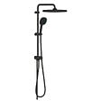 GROHE - Grohe Vitalio Comfort 250 Colonne de douche avec inverseur manuel + Douche de tête 2 jets + Douchette 2 jets, noir mat (G266982431) - vignette