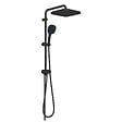 GROHE - Grohe Vitalio Comfort 250 Colonne de douche avec inverseur manuel + Douche de tête 2 jets + Douchette 2 jets, noir mat (G266982431) - vignette