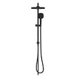 GROHE - Grohe Vitalio Comfort 250 Colonne de douche avec inverseur manuel + Douche de tête 2 jets + Douchette 2 jets, noir mat (G266982431) - vignette