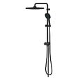 GROHE - Grohe Vitalio Comfort 250 Colonne de douche avec inverseur manuel + Douche de tête 2 jets + Douchette 2 jets, noir mat (G266982431) - vignette