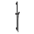 HANSGROHE - Unica Set barre de douche S Puro 65 cm avec flexible + Douchette à main 3 jets Raindance 120 Select E , noir mat (28632670-SET) - vignette