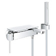 GROHE - GROHE Plus Set mitigeur bain/douche 1/2" + Douchette à main, chrome (G33547003) - vignette