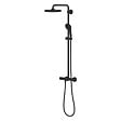 GROHE - Grohe Vitalio Start System 250 colonne de douche thermostatique + douche de tête + douchette 2 jets, noir mat (G266782431) - vignette