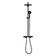 GROHE - Grohe Vitalio Start System 250 colonne de douche thermostatique + douche de tête + douchette 2 jets, noir mat (G266782431) - vignette