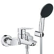 GROHE - Grohe Start Set de douche mitigeur monocommande Bain/Douche + Douchette à main 1 jet + Support mural, chrome (G25283002) - vignette