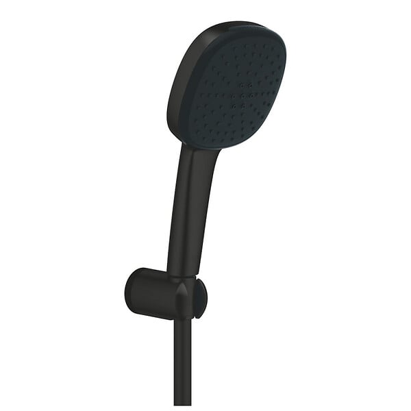 GROHE - Grohe Vitalio Comfort 110 Set de douche avec support mural + Douchette 2 jets, noir mat (G263992431) - large