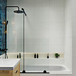 SWISS AQUA TECHNOLOGIES - Swiss Aqua Technologies Colonne de douche avec mitigeur thermostatique + Douche de tête 240 mm +  Douchette 2 jets, Noir (SATSSTKC) - vignette