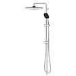 GROHE - Vitalio Comfort 250 Colonne de douche avec inverseur manuel + Douche de tête 2 jets + Douchette 2 jets, chrome (G26698001) - vignette