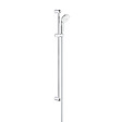 GROHE - Tempesta 100 ensemble de douche complet 3 jets + mitigeur monocommande 1/2" bain/douche, chrome (32831000-28789002) - vignette