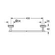 GROHE - Start Cube barre porte-serviettes 45 cm, noir mat (G409872430) - vignette