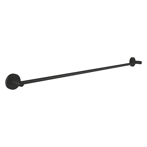 GROHE - Grohe Start barre porte-serviettes en métal 85,4 cm avec fixations cachées, noir mat (G411872430) - large
