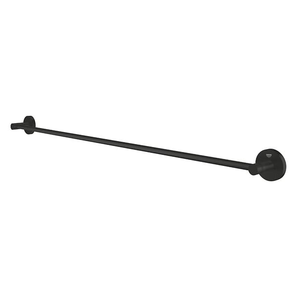 GROHE - Grohe Start barre porte-serviettes en métal 85,4 cm avec fixations cachées, noir mat (G411872430) - large