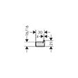 HANSGROHE - Hansgrohe AddStoris Crochet simple, Chrome (41742000) - vignette