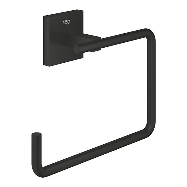 GROHE - Grohe Start Cube anneau porte-serviettes, noir mat (G409752430) - large