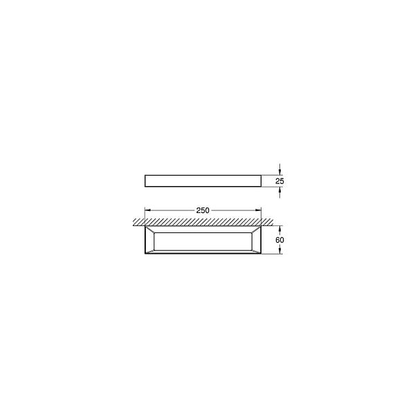 GROHE - Porte-serviette SELECTION CUBE GROHE 40766000 chrome - large