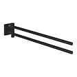 GROHE - Grohe Start Cube double porte-serviettes 43,8 cm, noir mat (G409762430) - vignette
