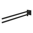GROHE - Grohe Start Cube double porte-serviettes 43,8 cm, noir mat (G409762430) - vignette