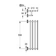 GROHE - Start Cube rack porte-serviettes en métal 60 cm avec fixations cachées, chrome (G41099000) - vignette