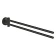GROHE - Grohe Start double porte-serviettes en métal avec fixations cachées, noir mat (G411832430) - vignette