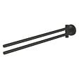 GROHE - Grohe Start double porte-serviettes en métal avec fixations cachées, noir mat (G411832430) - vignette