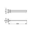 GROHE - Grohe Start double porte-serviettes en métal avec fixations cachées, noir mat (G411832430) - vignette