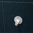 SWISS AQUA TECHNOLOGIES - Swiss Aqua Technologies Patère murale adhésive en acier inoxydable, blanc mat (HACEKNALEP1KB) - vignette