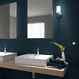SWISS AQUA TECHNOLOGIES - Swiss Aqua Technologies Patère murale adhésive en acier inoxydable, blanc mat (HACEKNALEP1KB) - vignette