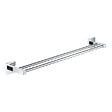 GROHE - Start Cube double barre porte-serviettes en métal 65,4 cm avec fixations cachées, chrome (G41104000) - vignette