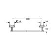 GROHE - Start Cube barre porte-serviettes 45cm, chrome (G40987000) - vignette