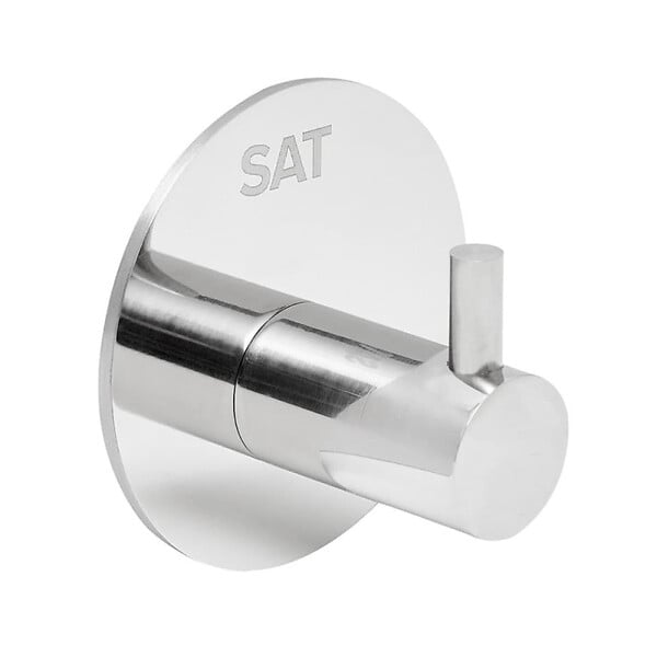 SWISS AQUA TECHNOLOGIES - Swiss Aqua Technologies Patère murale adhésive en acier inoxydable, chrome brillant (HACEKNALEP1K) - large