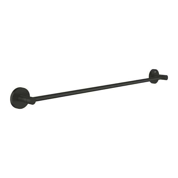 GROHE - Grohe Start barre porte-serviettes en métal 65,4 cm avec fixations cachées, noir mat (G411782430) - large