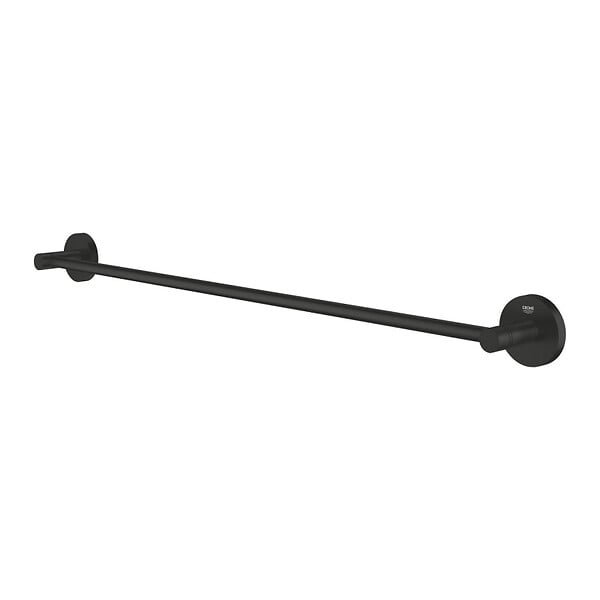 GROHE - Grohe Start barre porte-serviettes en métal 65,4 cm avec fixations cachées, noir mat (G411782430) - large