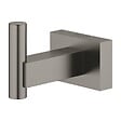 GROHE - Essentials Cube patère murale, hard graphite brossé (G40511AL1) - vignette