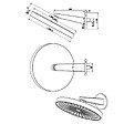SWISS AQUA TECHNOLOGIES - Swiss Aqua Technologies Douche de tête 1 jet avec bras de douche, diamètre 30 cm, chrome (SATBSHS81SET) - vignette