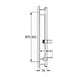 GROHE - Grohe Rainshower Smartactive Barre de douche 900mm avec curseur et support orientable, Warm Sunset brossé (26603DL0) - vignette