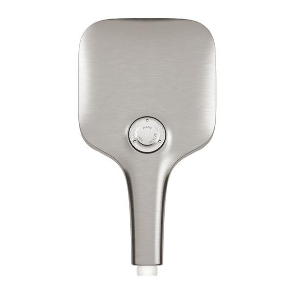 GROHE - Grohe Rainshower Smartactive 130 Cube Douchette à main 3 jets, supersteel (26582DC0) - large