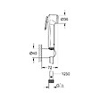 GROHE - Tempesta-F Trigger Spray 30 Support de douche mural 1 jet, Chromé/blanc  (27812IL1) - vignette