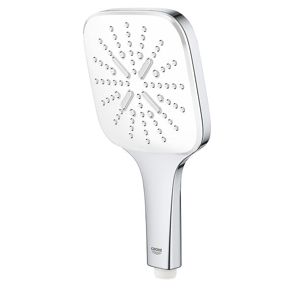 GROHE - Rainshower SmartActive 130 Cube douchette 3 jets, blanc (G26582LS0) - large