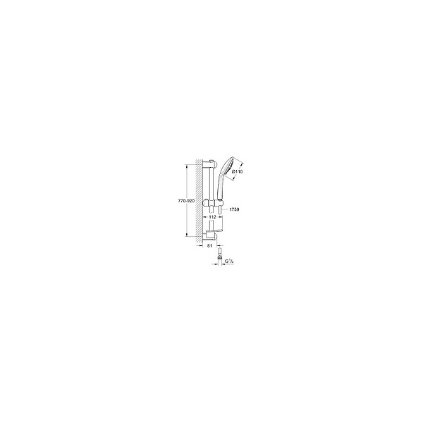 GROHE - Euphoria 110 Massage Ensemble de douche complet 3 jets (27226AL1) - large