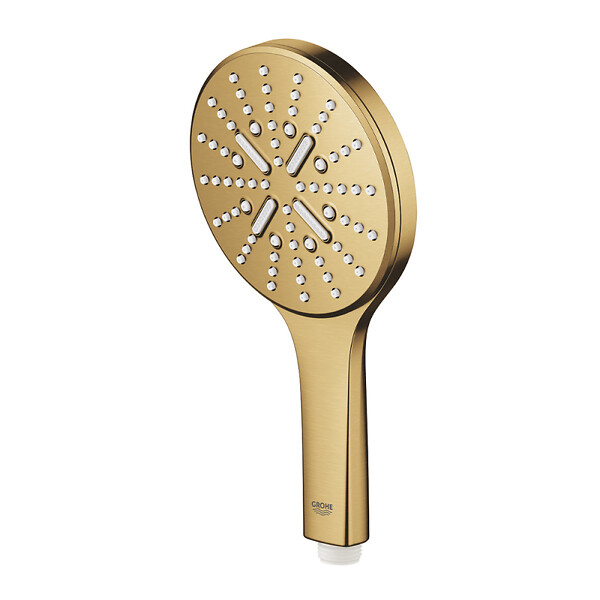 GROHE - Rainshower Smartactive 130 Douchette à main 3 jets, cool sunrise brossé (26574GN0) - large