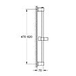 GROHE - Grohe Vitalio Universal barre de douche 60 cm Ø 22 mm, chrome (G27724001) - vignette