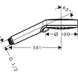 HANSGROHE - Hansgrohe Vernis Blend Douchette à main, 2 jets, Noir mat (26340670) - vignette