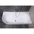 SWISS AQUA TECHNOLOGIES - Swiss Aqua Technologies Nelly 175x82 cm Baignoire droite Autoportante orientation droite en marbre coulé, sans pieds, blanc (NEL1700P) - vignette