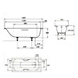 KALDEWEI - Saniform Plus baignoire rectangulaire avec pieds 140x70 cm acier émaillé, Blanc alpin (111500010001-SET) - vignette