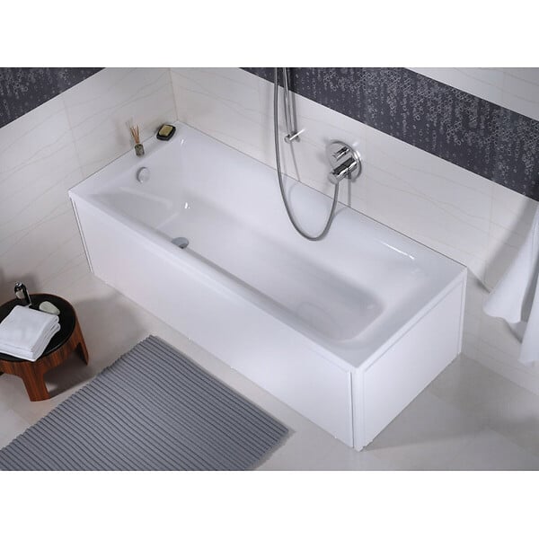 KOLO BY GEBERIT - KOLO by Geberit Rekord 160 x 70 cm Baignoire droite avec pieds en acrylique, blanc (XWP1660000) - large