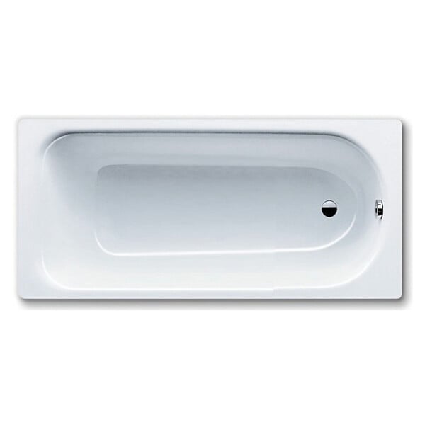 KALDEWEI - Kaldewei Eurowa 140x70 cm Baignoire rectangulaire en acier émaillé, sans pieds, blanc alpin (119500010001) - large