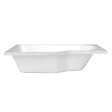 LAGUNA - 160x80 cm Beata Plus baignoire bain douche en acrylique, gauche + tablier + pare-baignoire, pieds, blanc (BE1600LPLUS-SETP1) - vignette