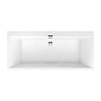 VILLEROY & BOCH - Baignoire rectangulaire Squaro 180x80 cm marbre coulé, sans pieds, blanc (UBQ180SQE2DV-01) - vignette