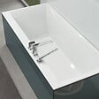 VILLEROY & BOCH - Baignoire rectangulaire Squaro 180x80 cm marbre coulé, sans pieds, blanc (UBQ180SQE2DV-01) - vignette