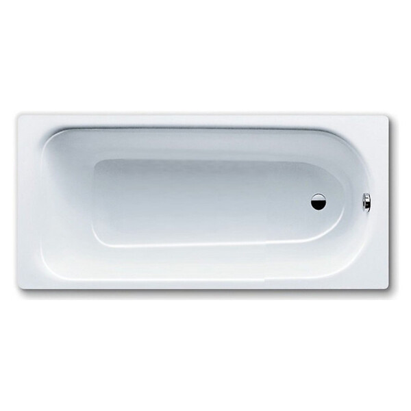 KALDEWEI - Kaldewei Eurowa Baignoire rectangulaire avec pieds 140x70 cm acier émaillé, Blanc alpin (119500010001-SET) - large